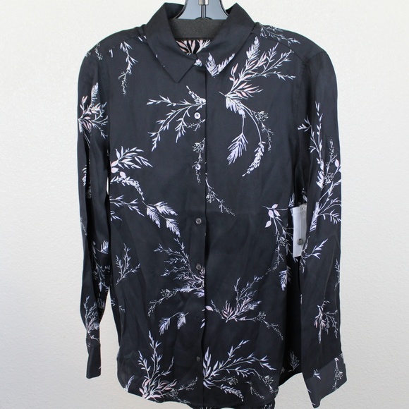 NWT Equipment Essential Floral Silk Blend Shirt | Button-Up Top Work Date Night - Picture 2 of 8